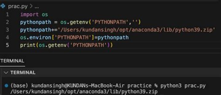 'which python' and 'echo PYTHONPATH' give different directories, what does this mean?