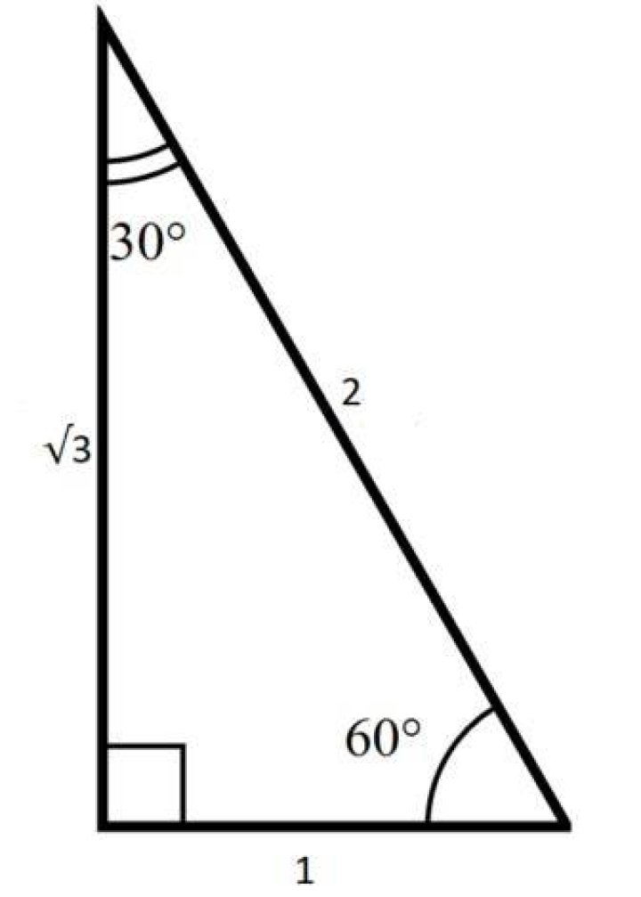 30-60-90 right triangle