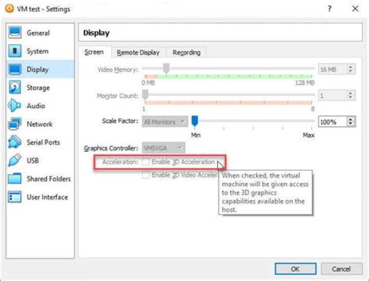 3D Acceleration Not working with Virtualbox Tools 5.2.6