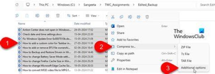 7z - compress files in sub-directory, name them for parent folder