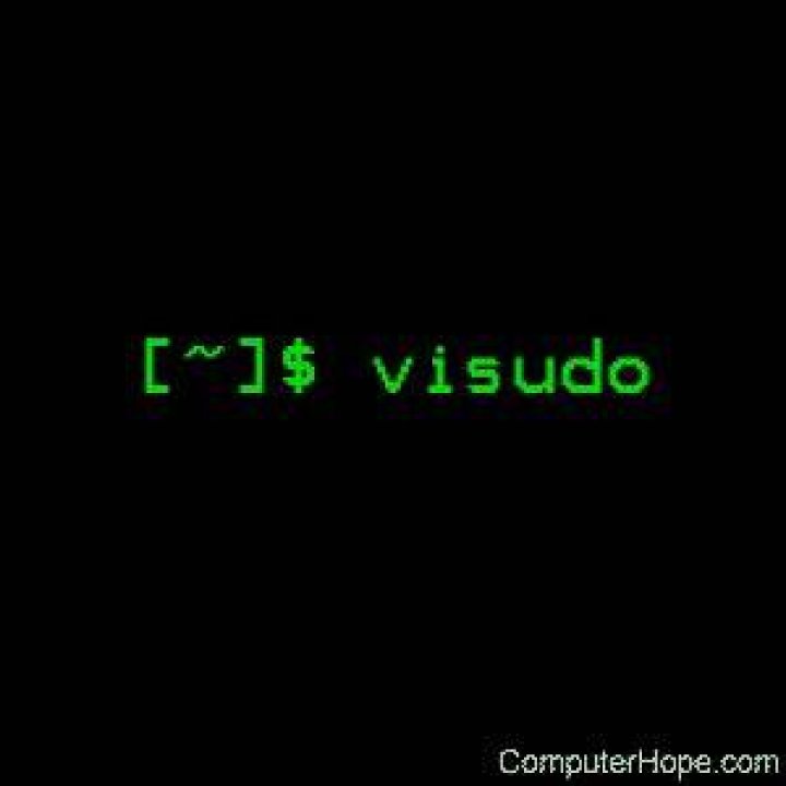 a change with visudo doesn't work