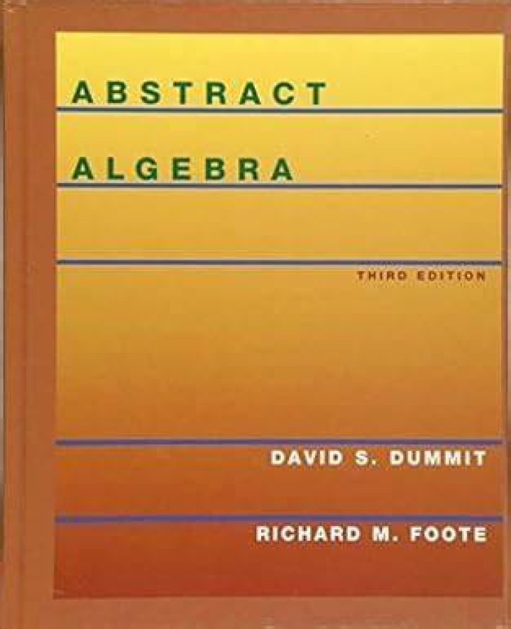 Abstract Algebra, 3rd Ed., Dummit & Foote