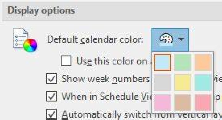 Add custom color to outlook calendar