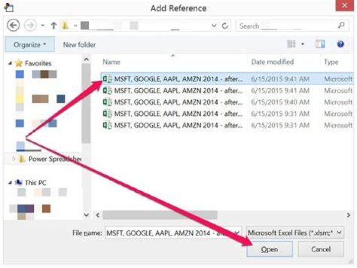 Add Reference Dialog