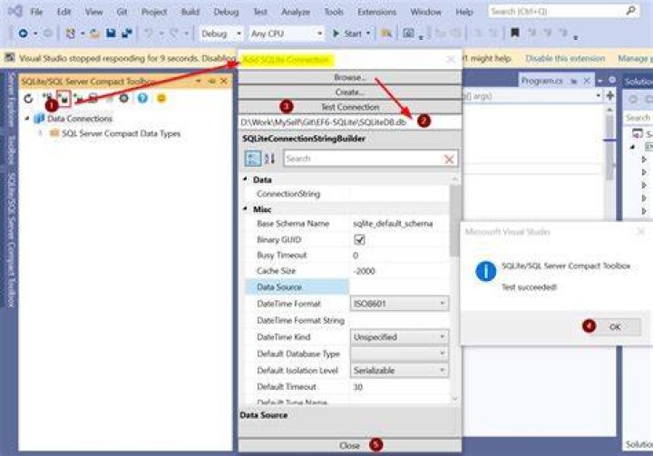 Add SQLite connection