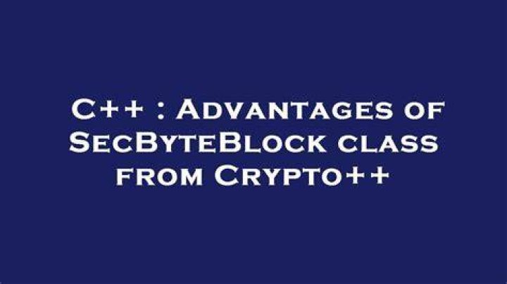 Advantages of SecByteBlock class from Crypto++