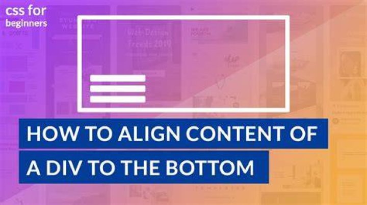 Align bottom content