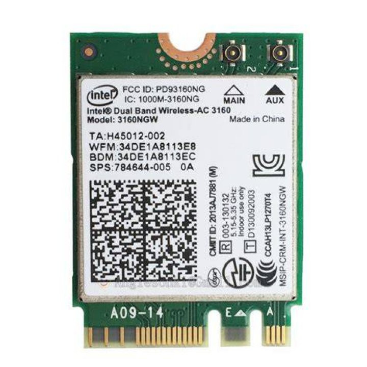 Alternative for the Intel Dual Band Wireless-AC 3160 3160NGW