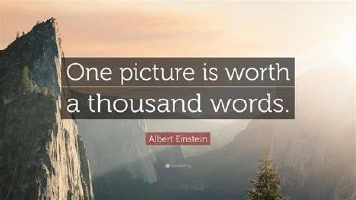 An image is worth a thousand words