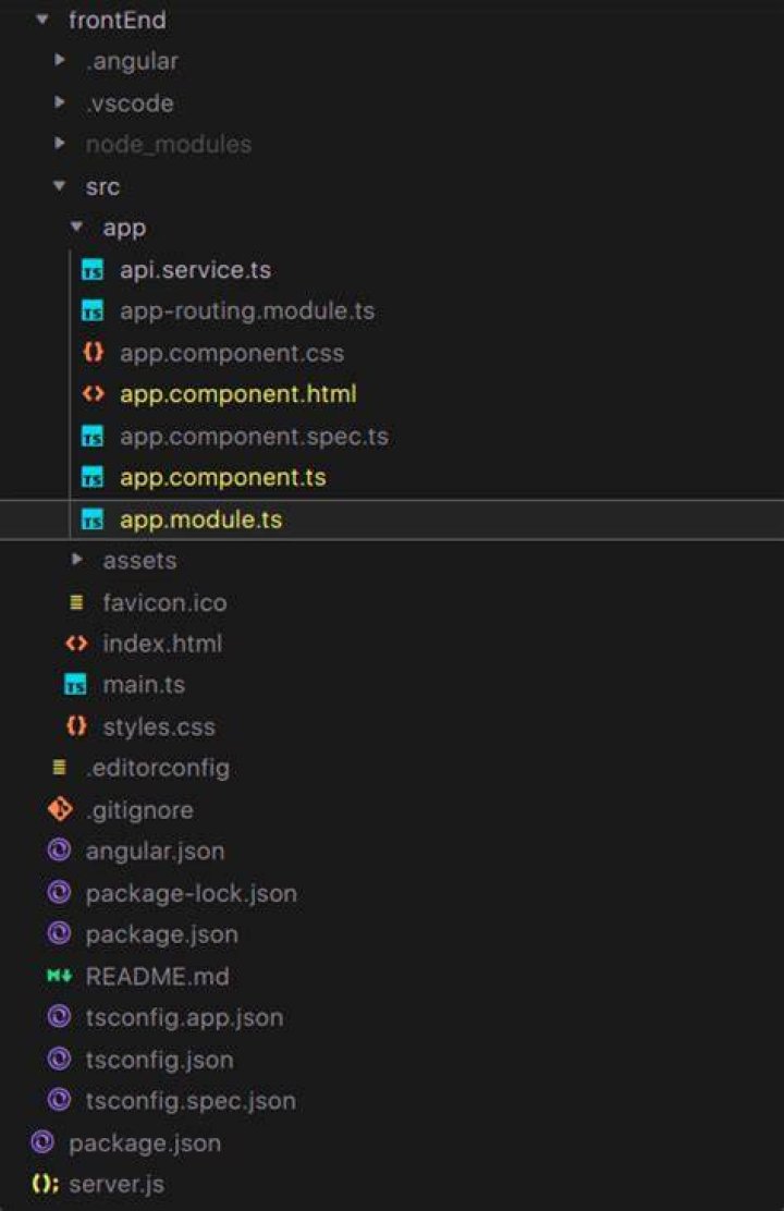 Angular Client Screenshot