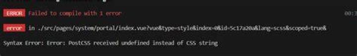 Angular ERROR: PostCSS received undefined instead of CSS string