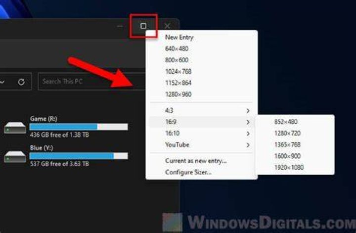 Any shortcut to resize a window to half top/bottom of screen?