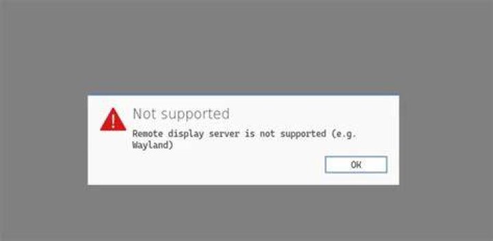 Anydesk remote server display not supported e.g Wayland