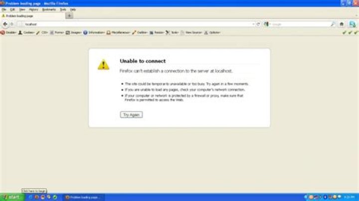 Apache - Firefox can't establish a connection to the server at localhost