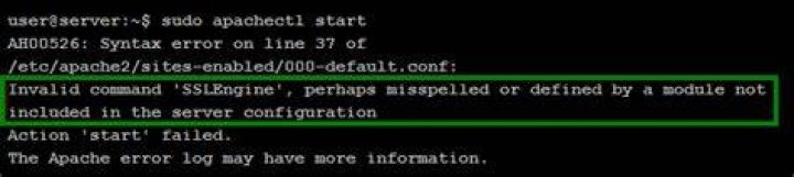 Apache: Invalid command 'SSLEngine', perhaps misspelled or defined by a module not included in the server configuration