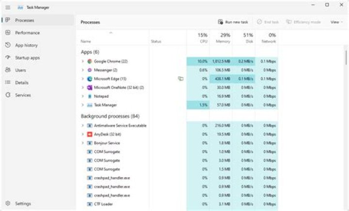 App in Task Manager