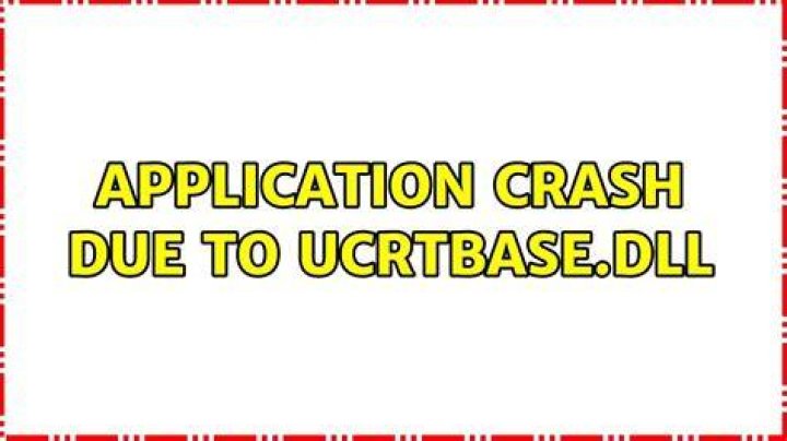 Application crash due to ucrtbase.dll