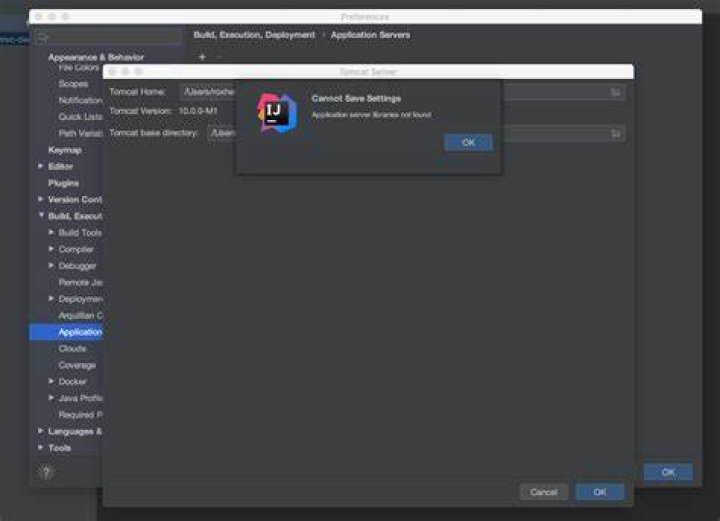 Application server libraries not found in IntelliJ