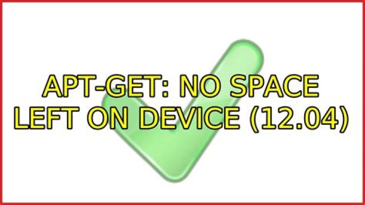 apt-get: No space left on device (12.04)