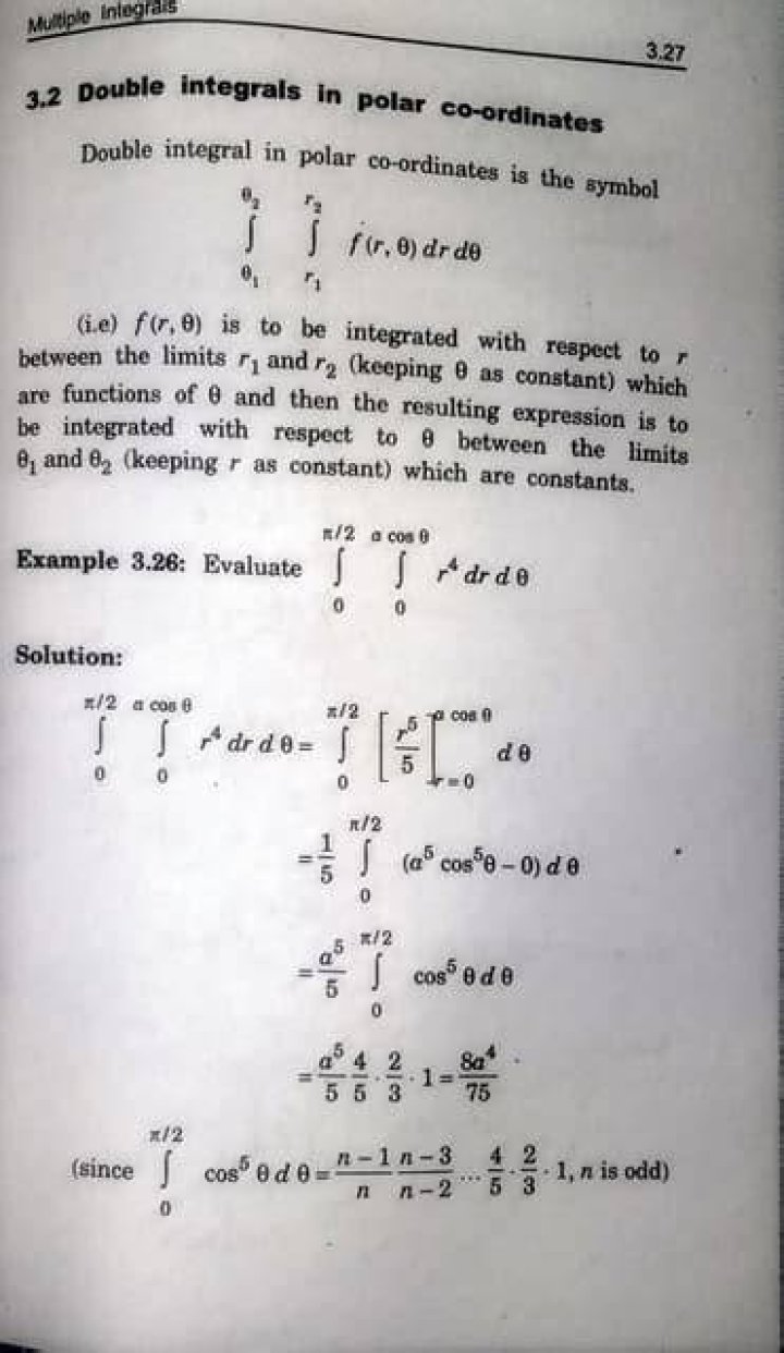 Area of a Rectangle using a Double Integral in Polar Coordinates