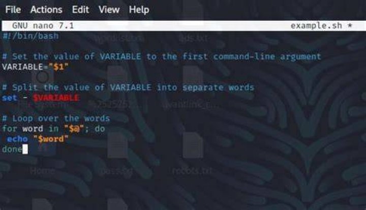 Assigning a path as a variable in bash file