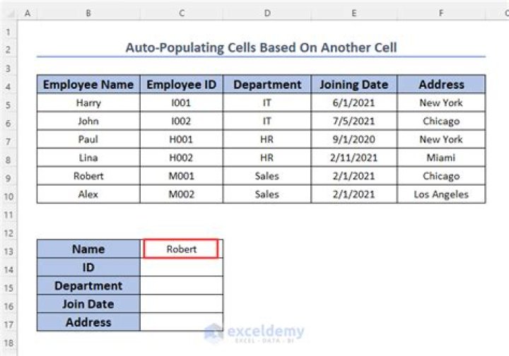 Auto-populate a cell based on the input of another cell