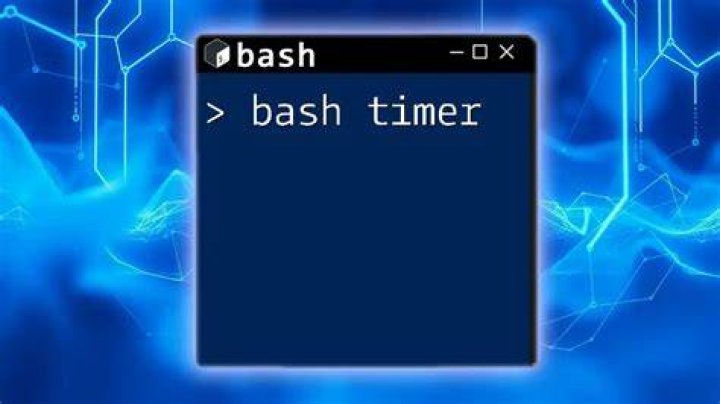 bash script for timer