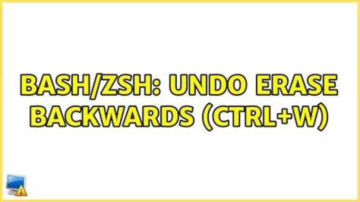 Bash/zsh: Undo erase backwards (ctrl+w)