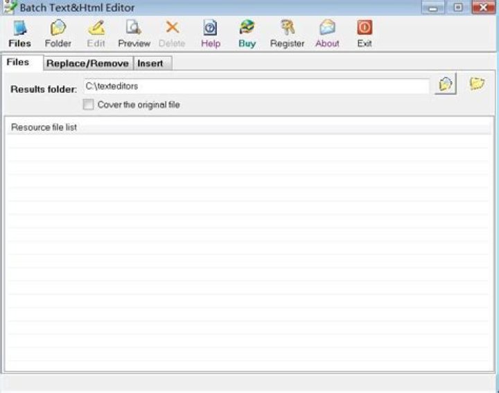 Batch editor for text or html files?