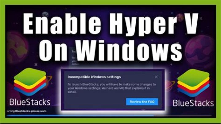 Bluestacks Hyper-V not disabling