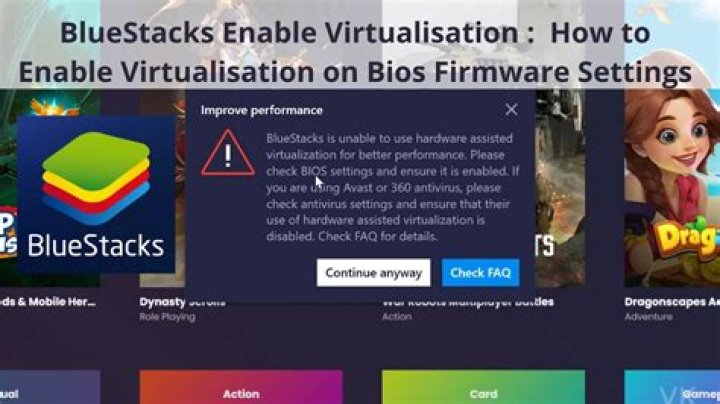 Bluestacks, should I enable Virtualisation?