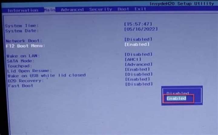 Boot from USB device