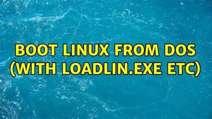 Boot Linux from DOS (with loadlin.exe etc)