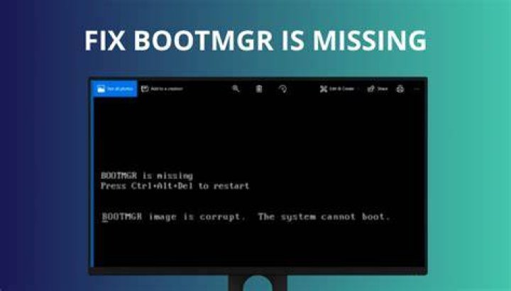 BootMgr is missing, usual fixes don't work