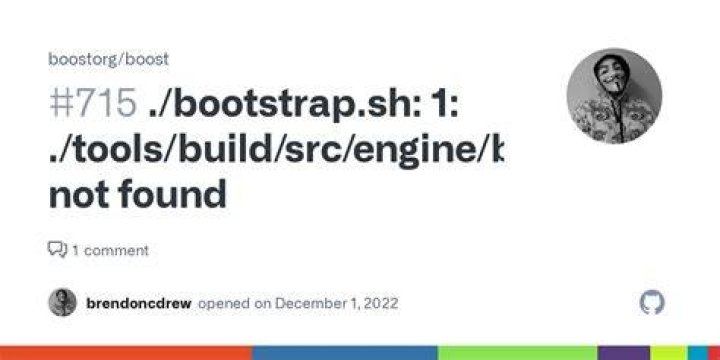 bootstrap.sh not found error