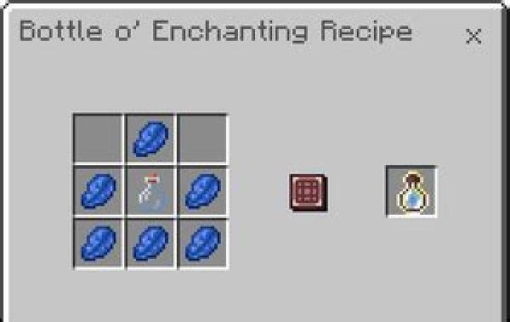 Bottle 'o enchanting recipe using commands? [duplicate]