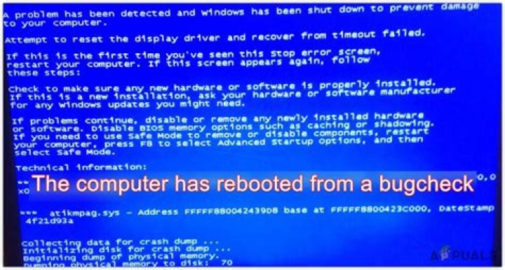 BSOD - meaning of bugcheck?