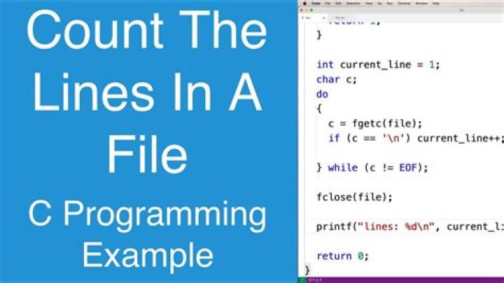 Calculating the number of lines in a file?