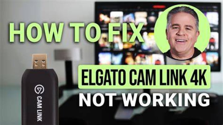 Cam Link 4K - was working, but now it isn't