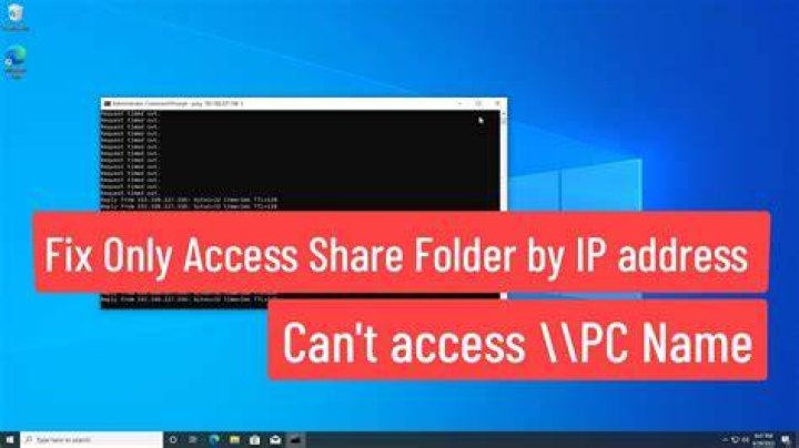 Can't access PC by name, but can by IP address
