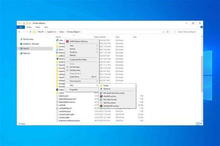 Can't create a new folder in windows 10