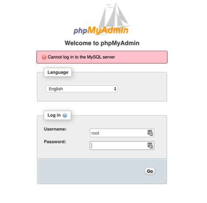 Can't login to phpMyAdmin