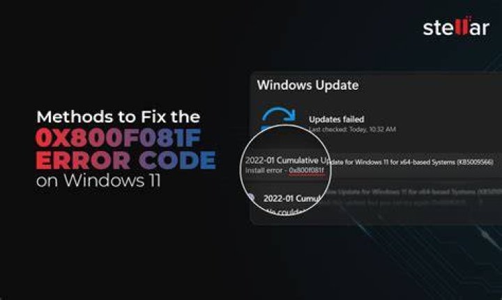 Can't run Windows Update: error 0x800f081f