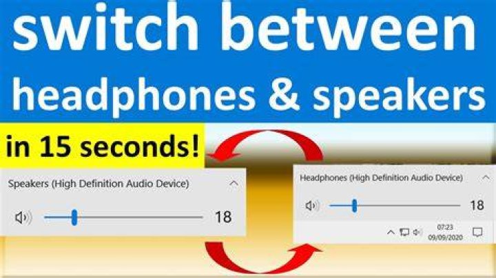 Can't switch between headphones and speakers