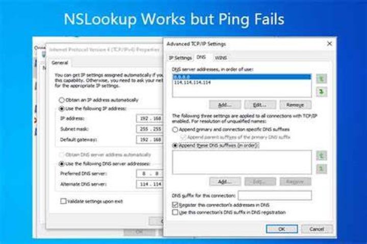 Can connect to port 53 but nslookup fails