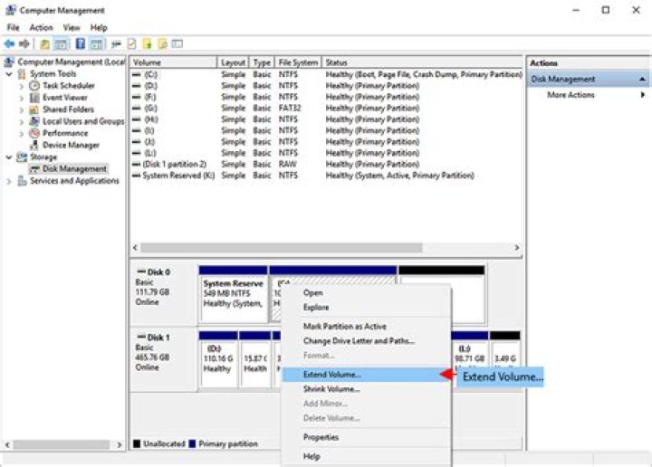 Can I extend the root partition with adjacent unallocated space?