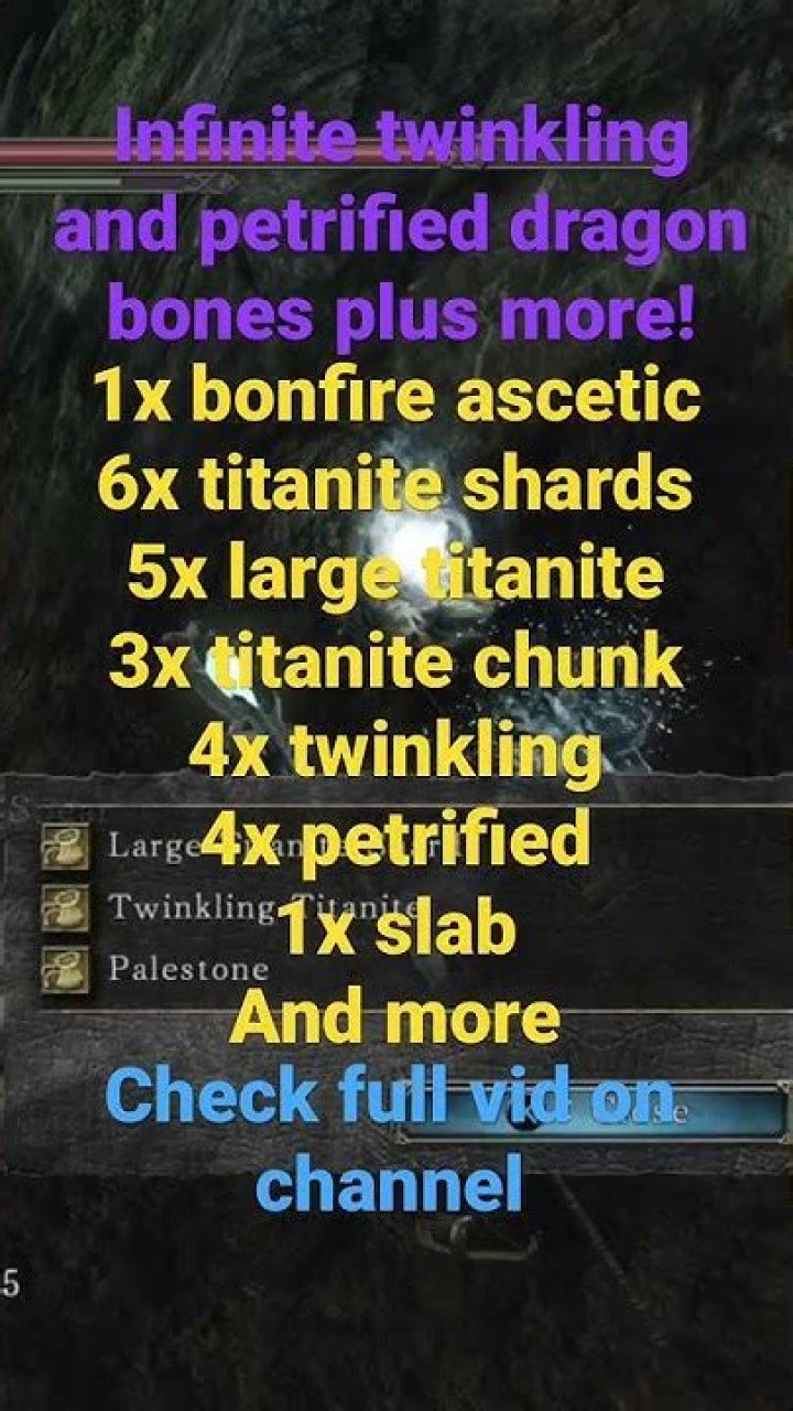 Can I recover the titanite/petrified dragon bone from unused gear?