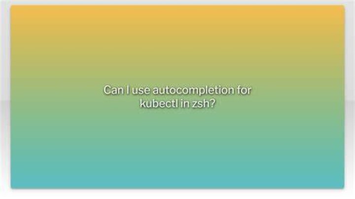 Can I use autocompletion for kubectl in zsh?