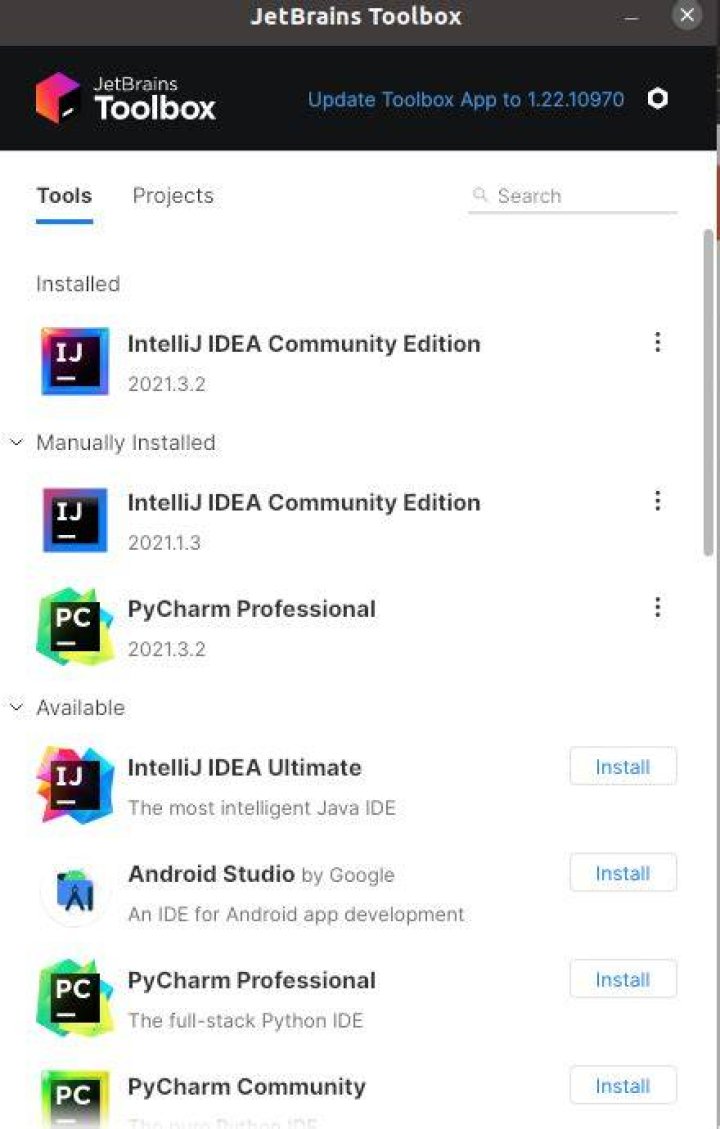 Can not update Intellij because of error permission denied?