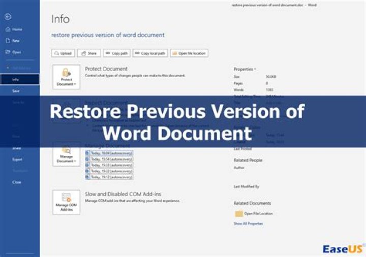 Can the document receiver see the version history of a attached word document in the email?